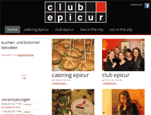Tablet Screenshot of cafe-epicur.com